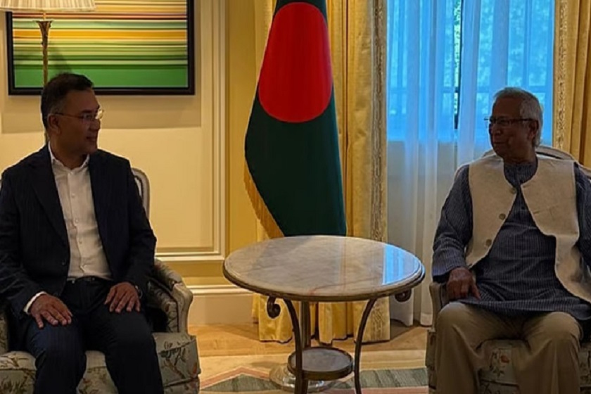 ড. মুহাম্মদ ইউনূস ও তারেক রহমানের মধ্যে বৈঠক শুরু